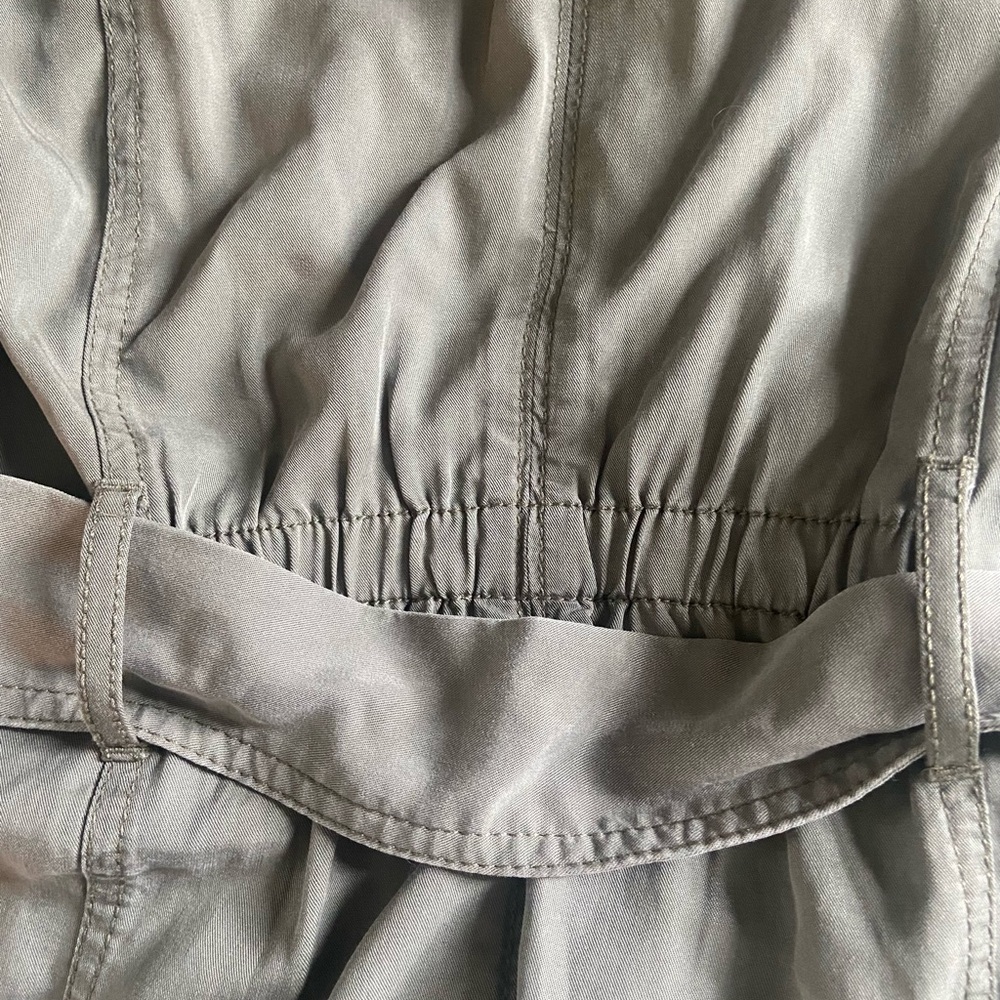 White House Black Market Sz 6 Olive Green Women’s Utility Jacket - Picture 6 of 13